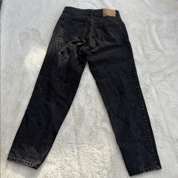 ZARA High Rise Straight Leg Jeans – Size 4 Regular | Black Denim | - Picture 7 of 9